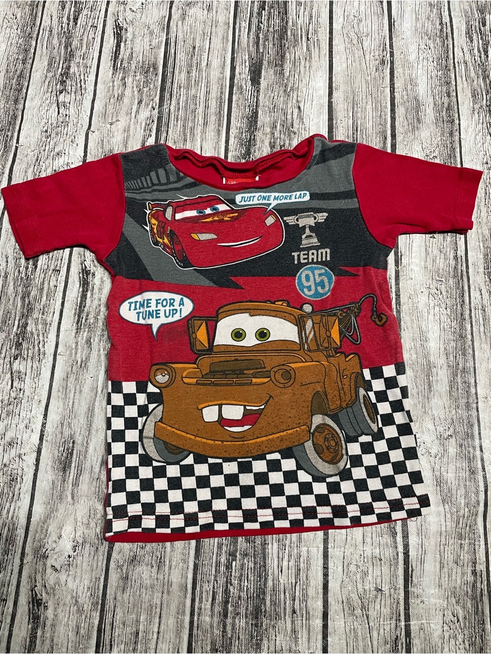 Toddler 5T Disney Pixar Cars Tow Mater pJ Top Pajama Shirt Excellent Condition